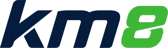 km8 brand logo